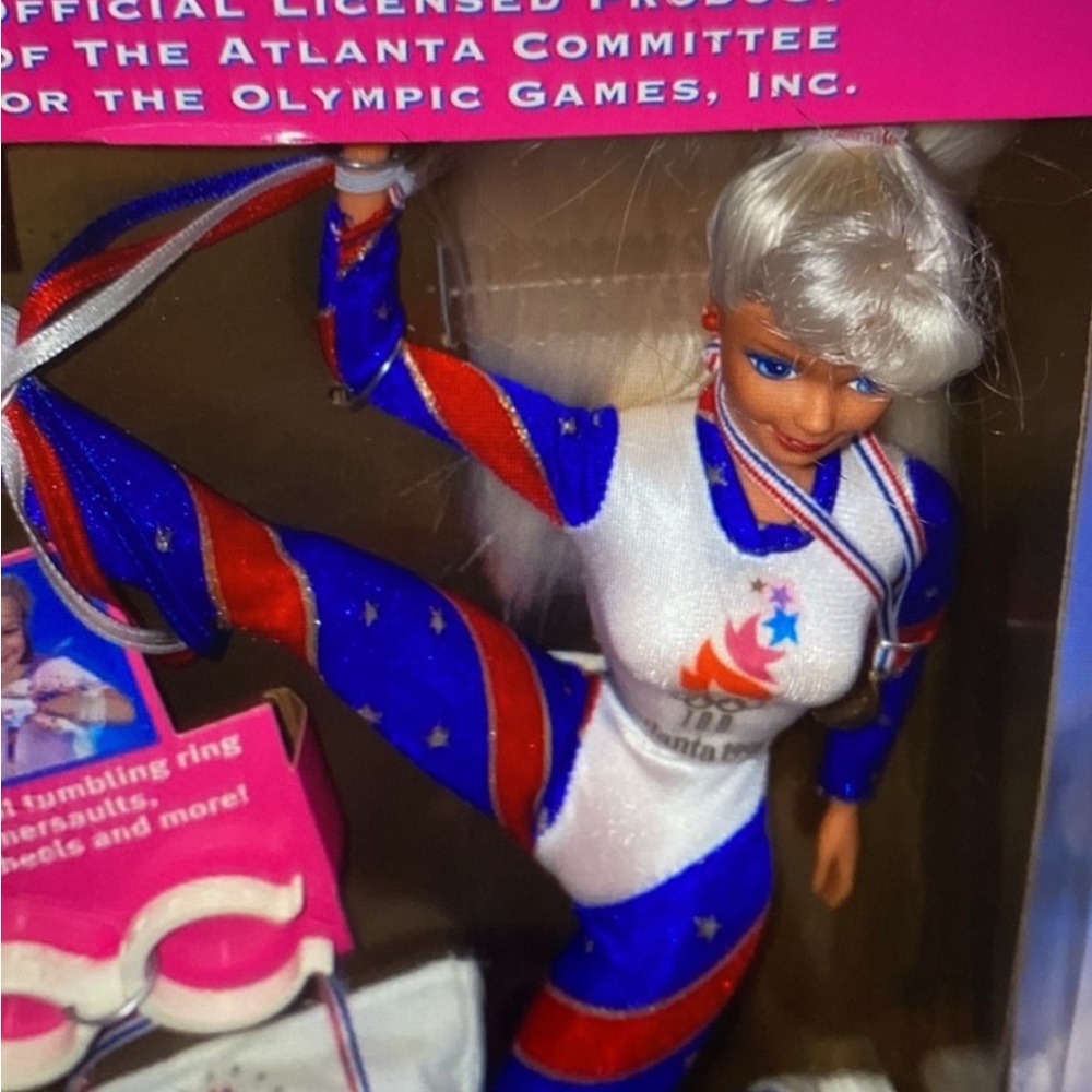 Olympic Gymnast Barbie Doll in Red, White, and Blue 90’s